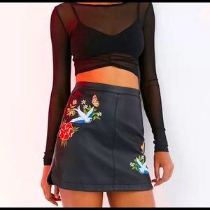 Urban outfitters leather skirt